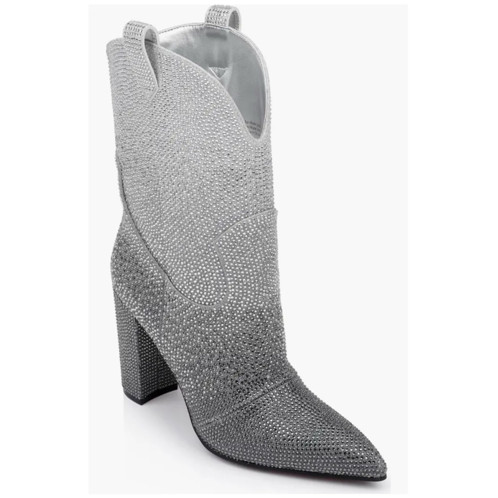 DANIEL‎ X DIAMOND Glitter Ombré Western Boot 7.5 US